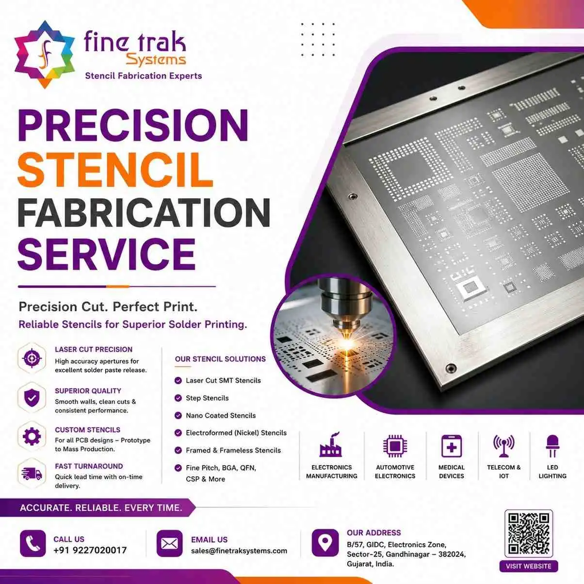 Custom SMT Stencil Manufacturer - Fast Delivery across India