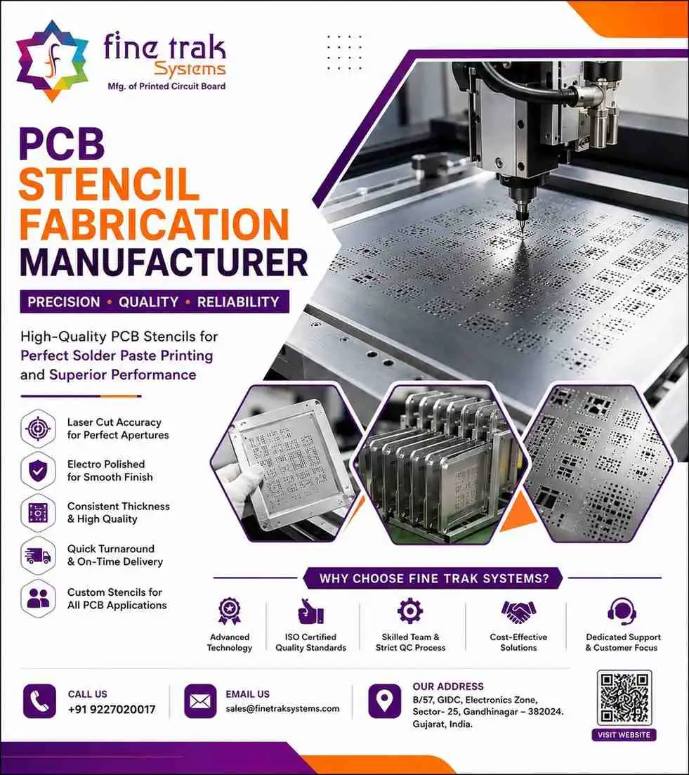 PCB Stencil Fabrication Manufacturer in Ahmedabad - FineTrak