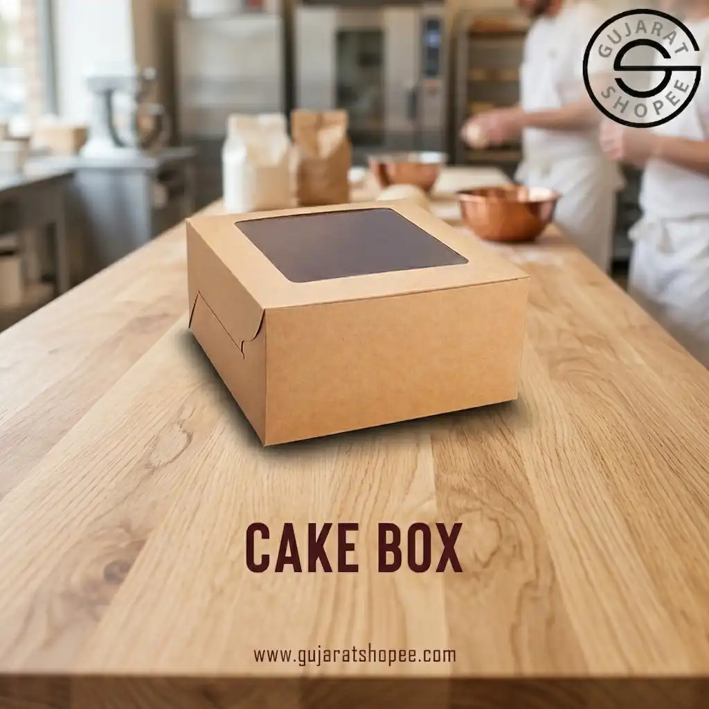 Buy Cake Packaging Boxes with Window and Handles at Gujarat Shopee