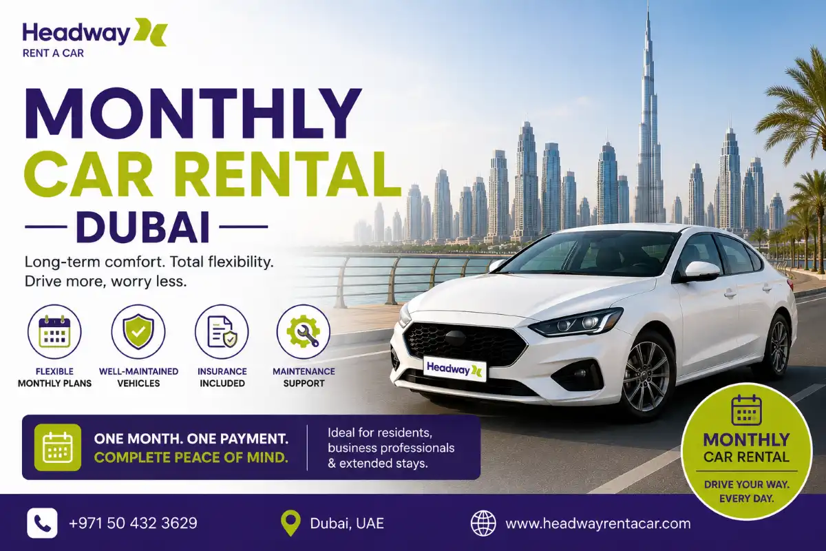 Monthly Rent a Car Dubai for Shopping and Everyday City Life