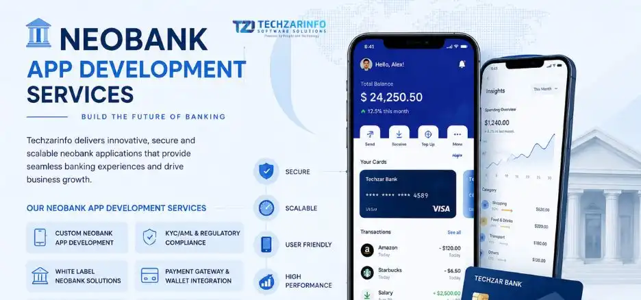 Developing a Neobank from Scratch? Partner with Techzarinfo