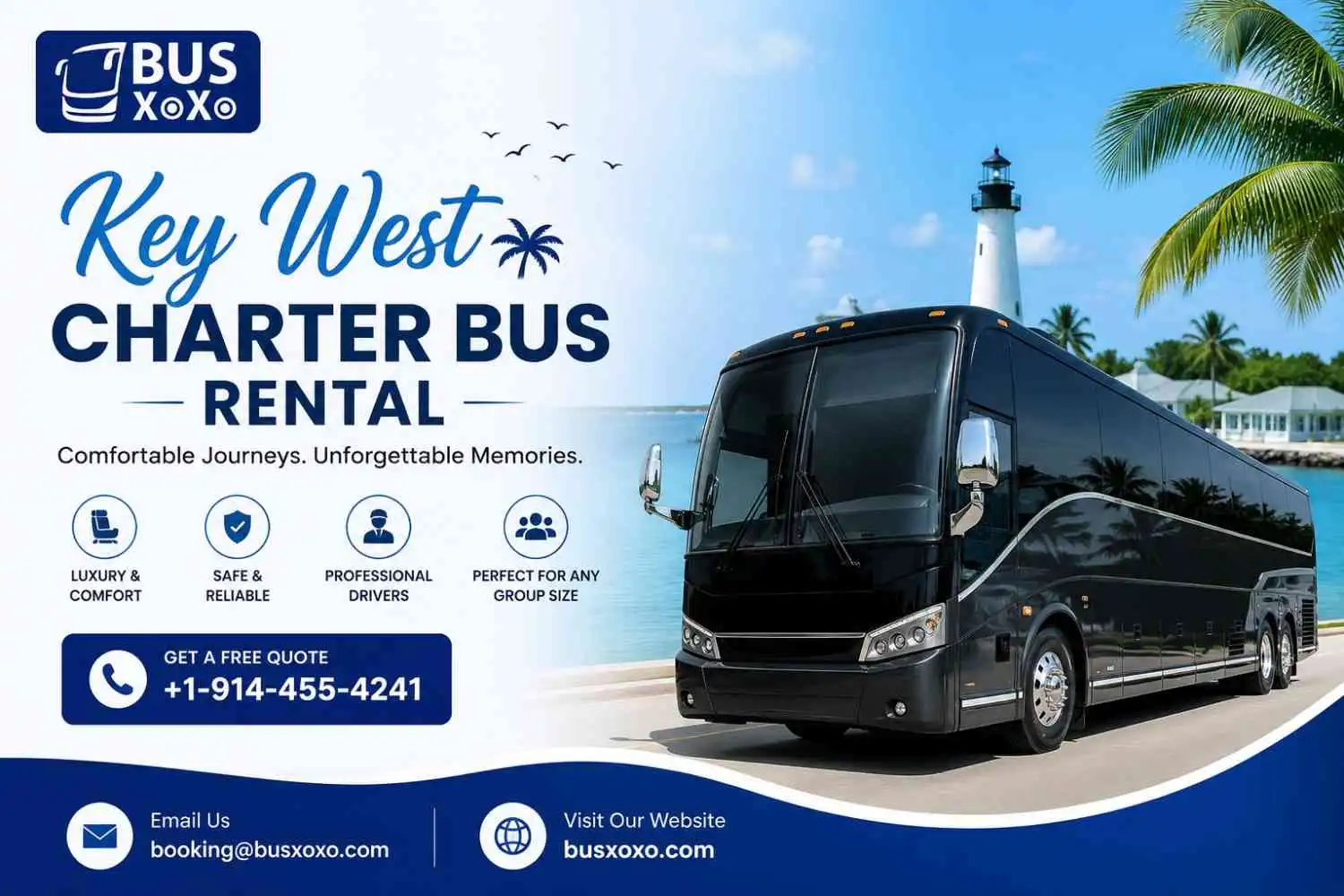 Affordable Key West Charter Bus Rental  