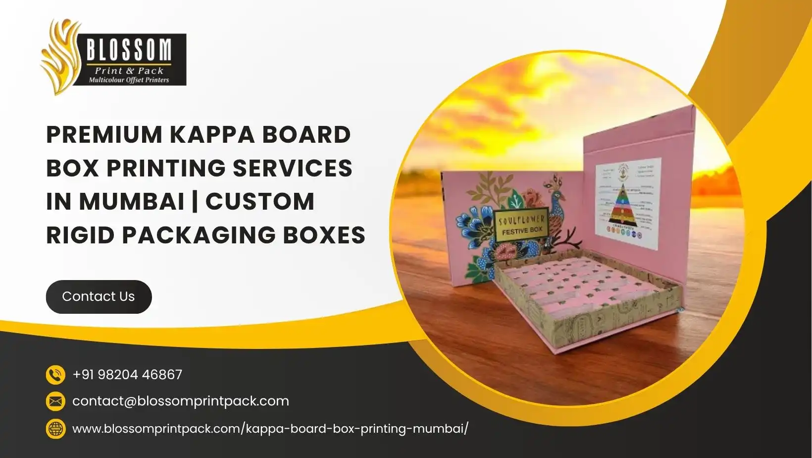 Premium Kappa Board Box Printing Services in Mumbai | Custom Rigid Packaging Boxes