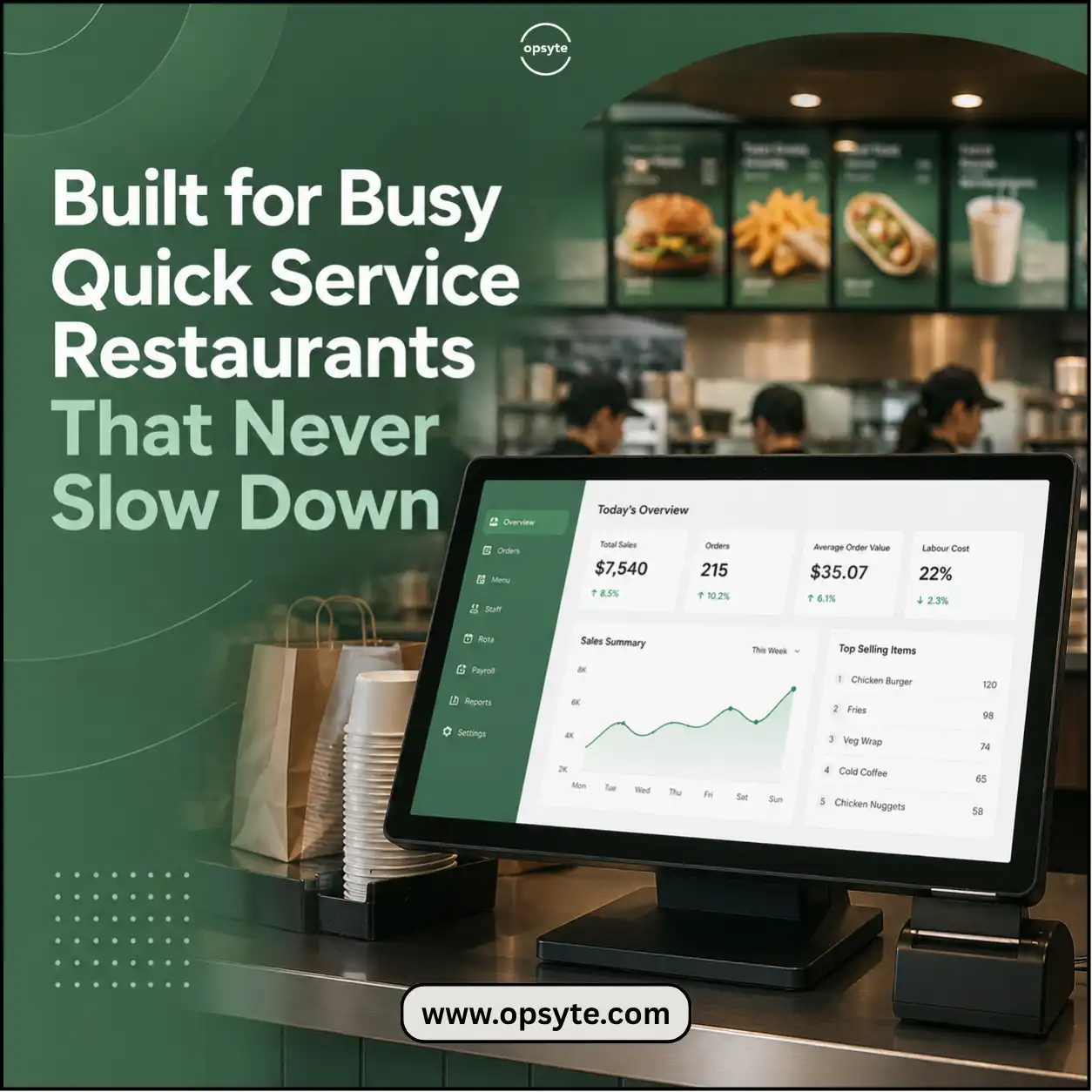Built for Busy Quick Service Restaurants That Never Slow Down