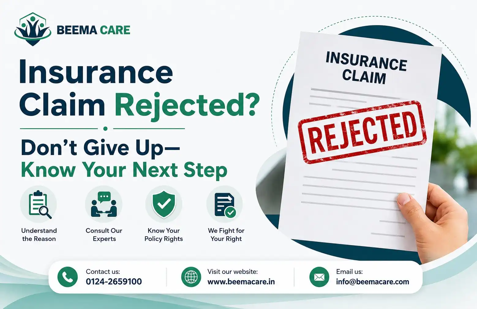 Insurance Claim Rejected? Don’t Give Up—Know Your Next Step