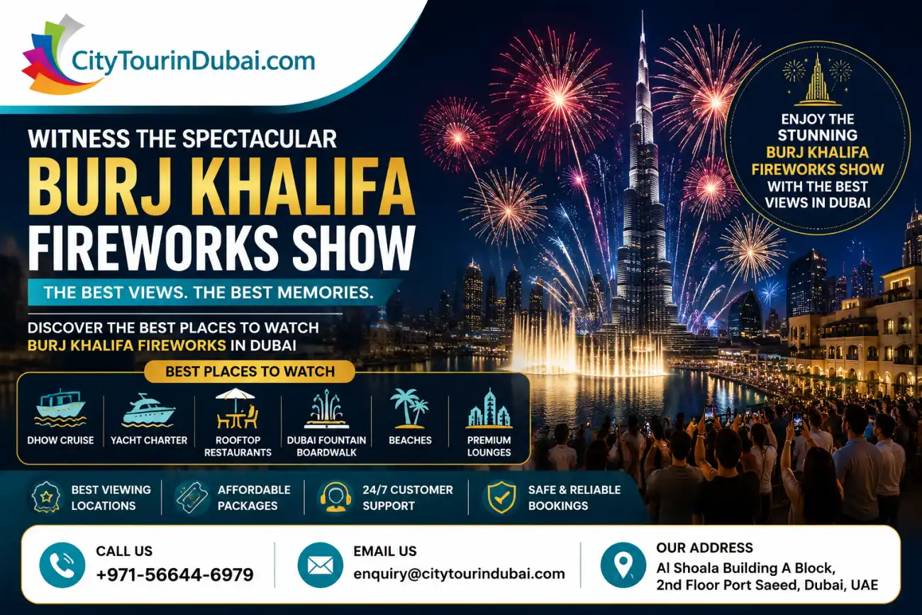 Experience Burj Khalifa Fireworks with CityTourinDubai