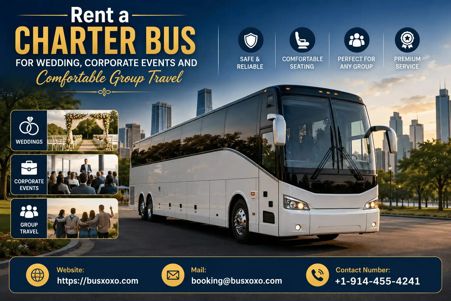 Rent North Carolina Charter Bus Rental for Group Travel | Busxoxo