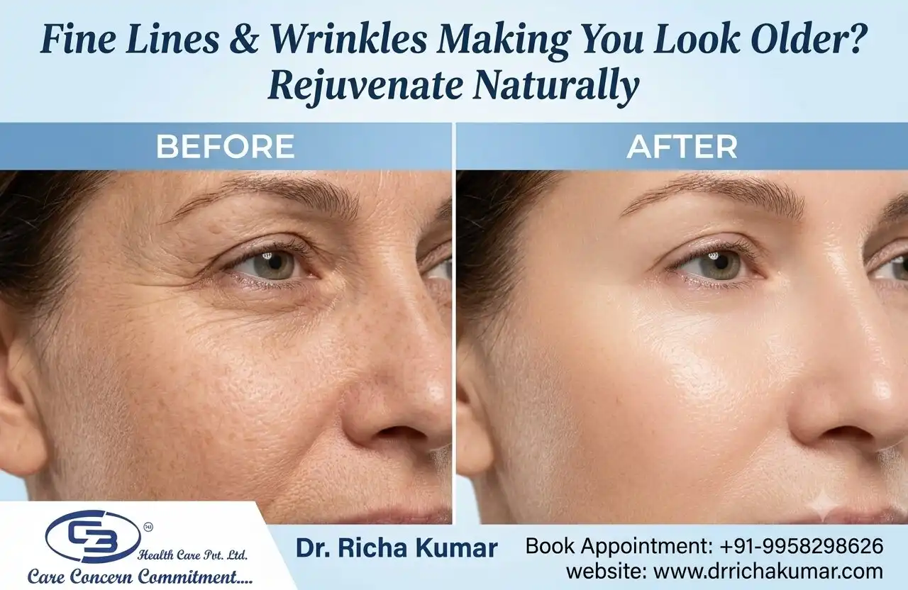 Fine Lines & Wrinkles Making You Look Older? Rejuvenate Naturally