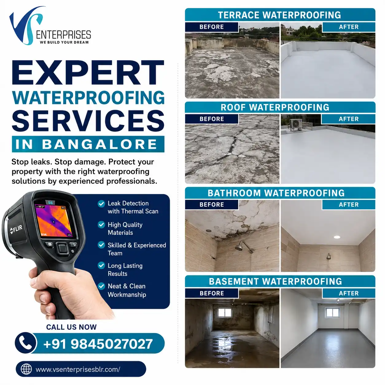 Expert Waterproofing Services in Bangalore
