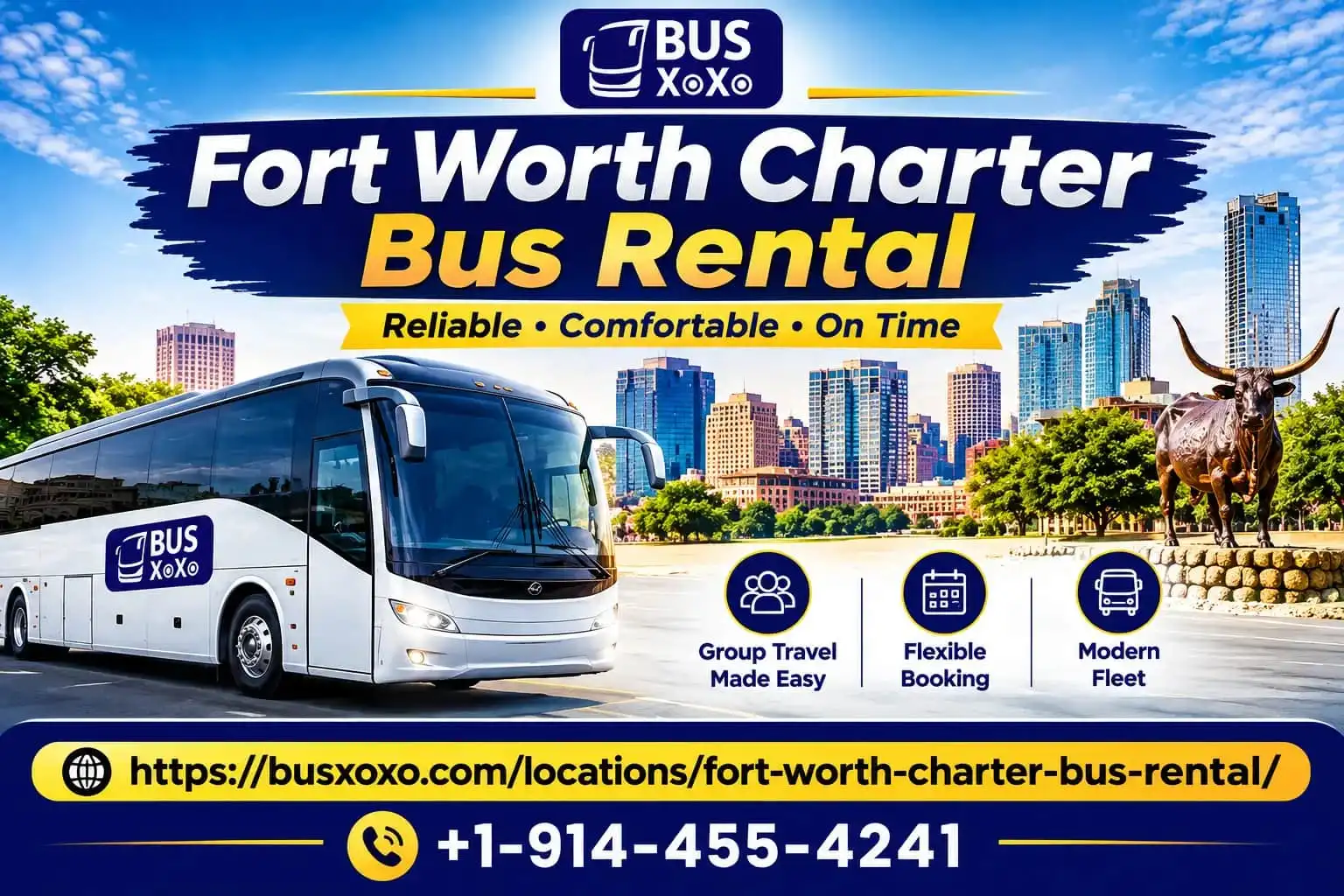 Comfortable Group Transportation with Fort Worth Charter Bus Rental