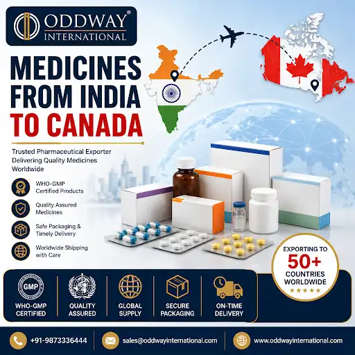 Courier Medicines From India To Canada: Supply Availability | Oddway International