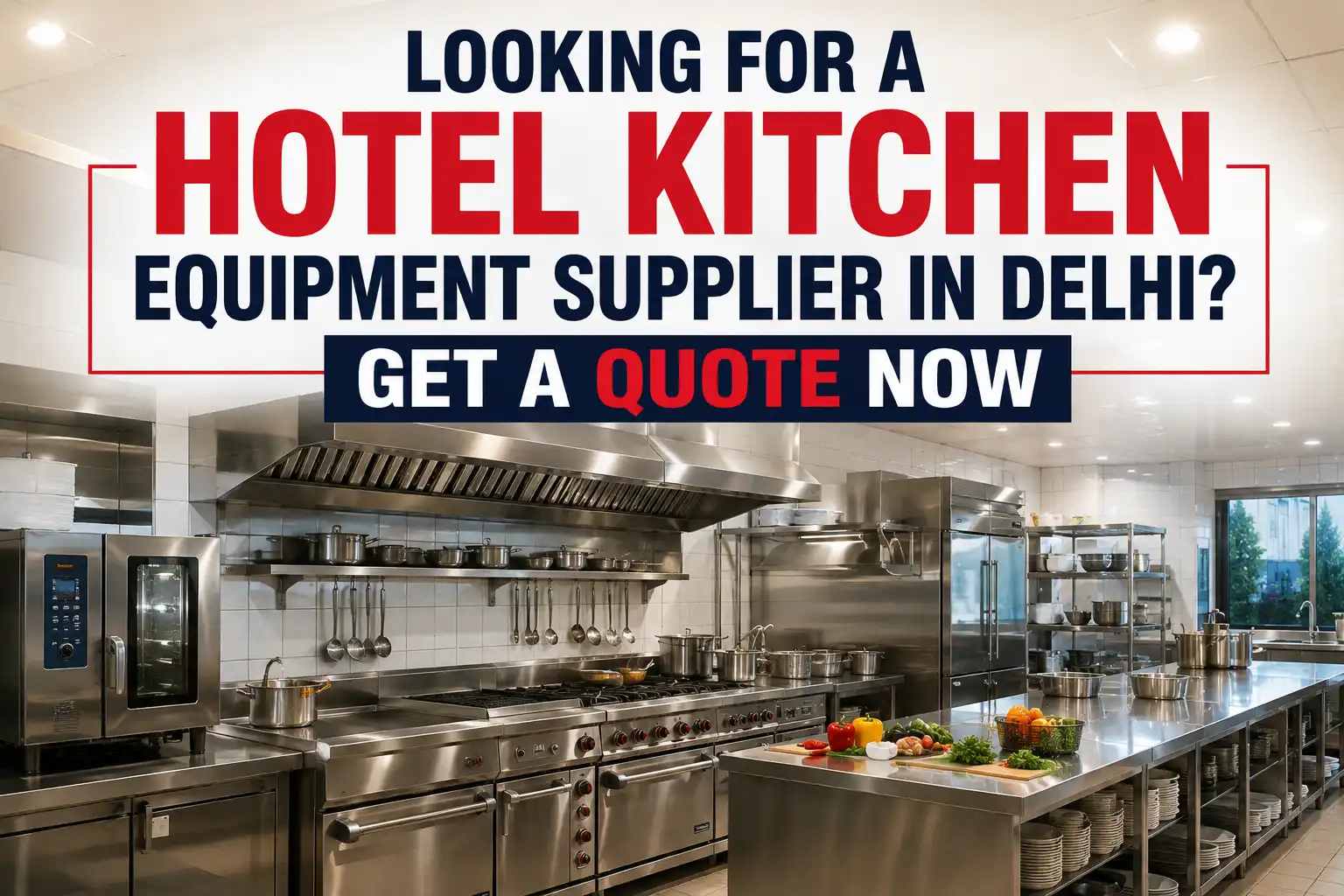 Looking for a Hotel Kitchen Equipment Supplier in Delhi? Get a Quote Now