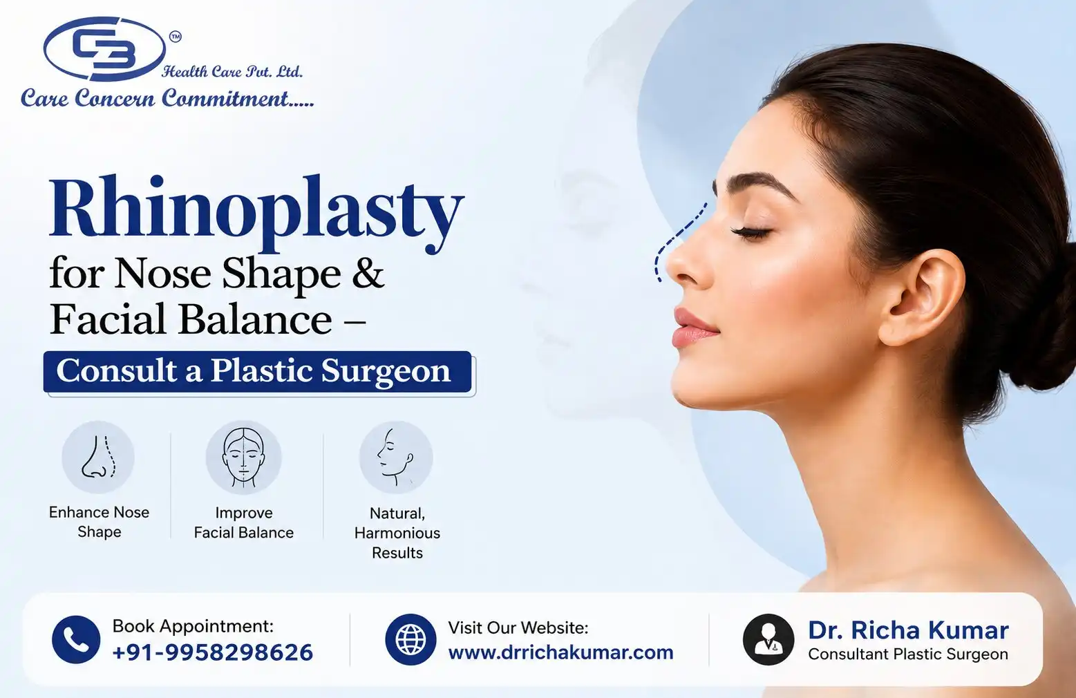 Rhinoplasty for Nose Shape & Facial Balance – Consult a Plastic Surgeon