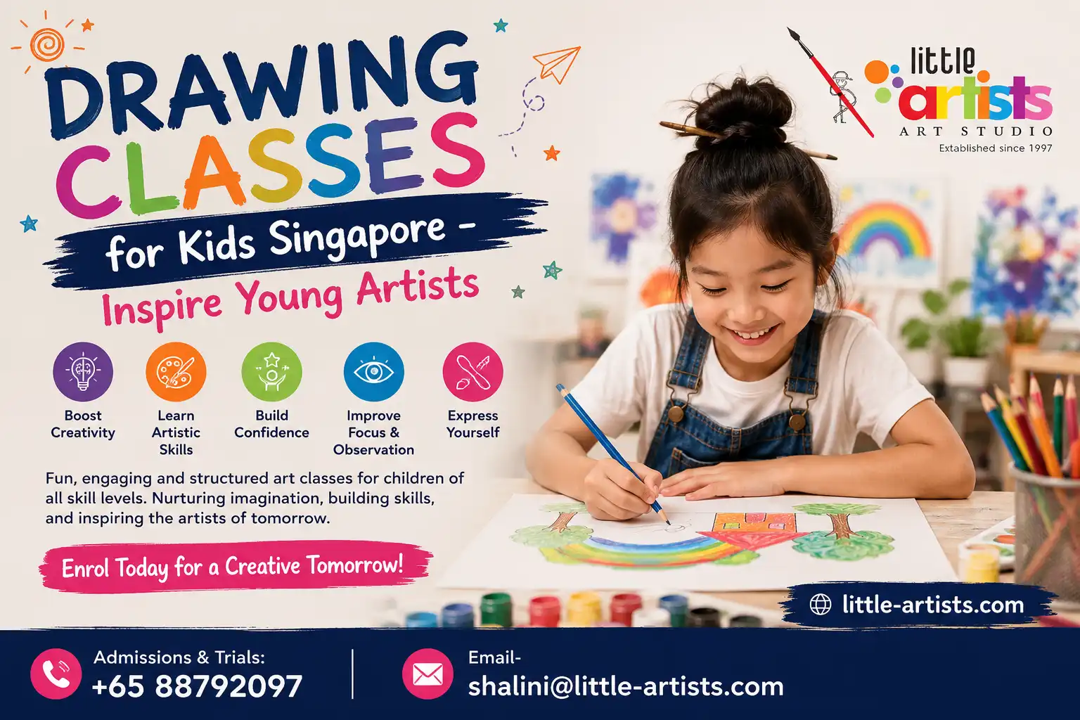 Drawing Classes for Kids Singapore – Inspire Young Artists