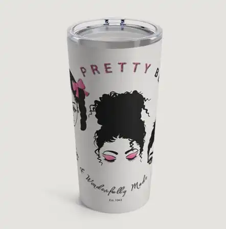 Buy 20 oz Stainless Steel Tumbler Online in the USA | Pretty Black Landa