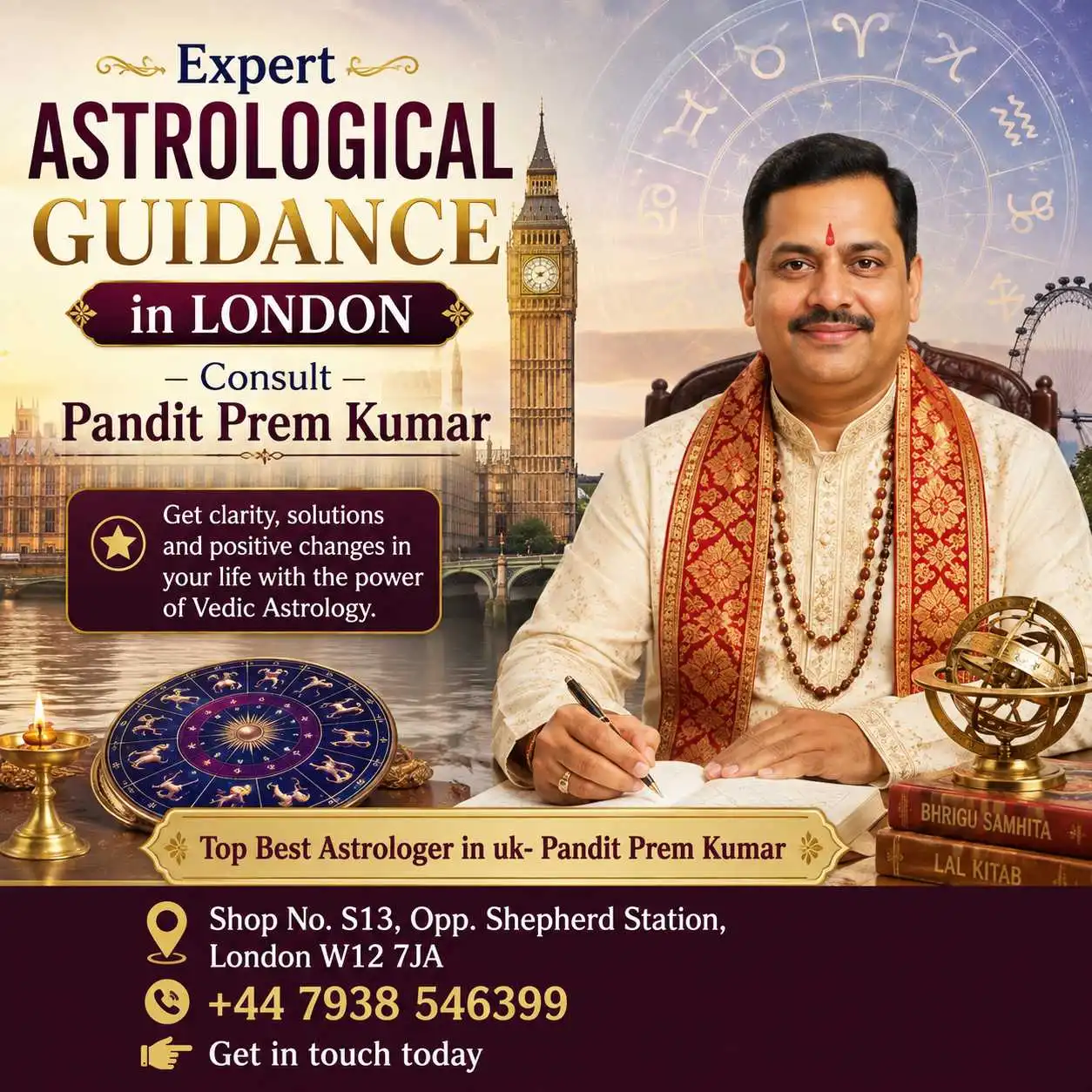 Expert Astrological Guidance in London – Consult Pandit Prem Kumar