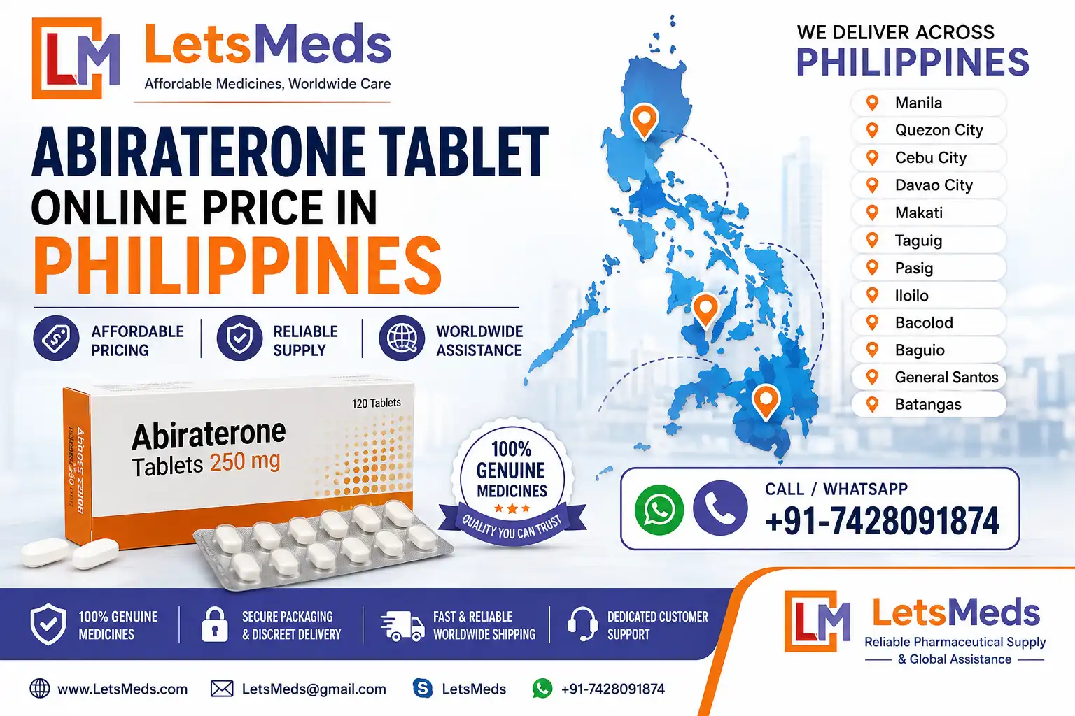 Abiraterone Tablets in the Philippines