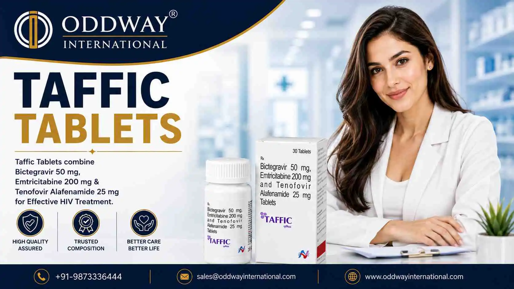 Taffic Tablets Price for UK Hospital Procurement | Oddway International