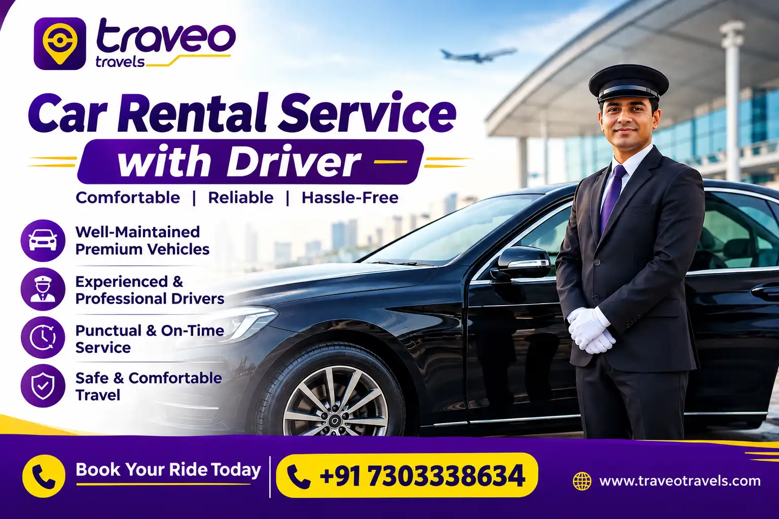 Car Rental with Driver Service in Delhi – Traveo Travels