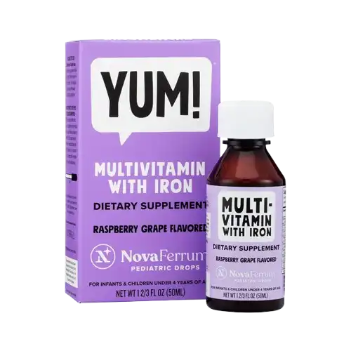 Multivitamin with Iron for kids - Grape Flavor - NovaFerrum