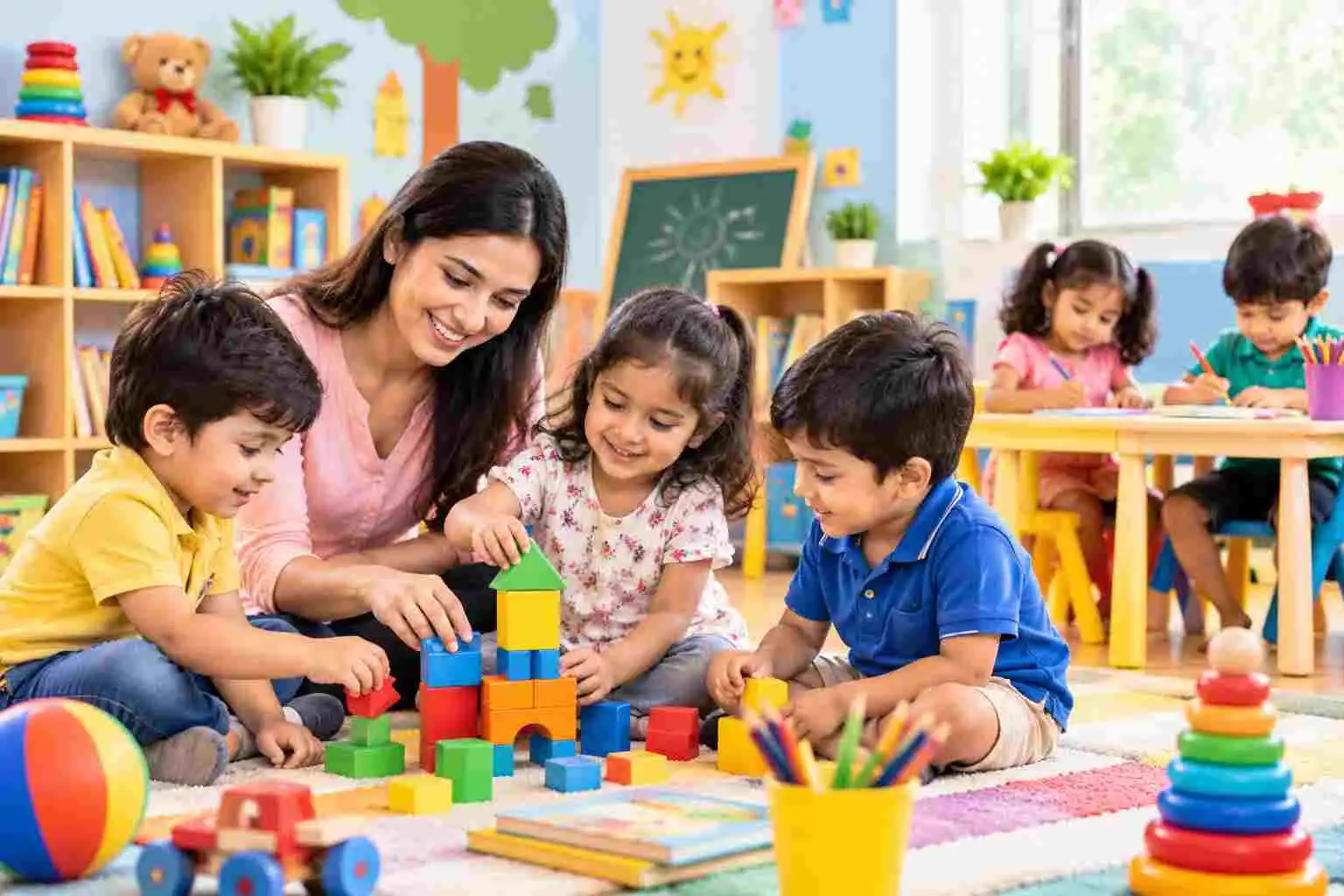 A Caring and Fun Learning Environment for Young Children 