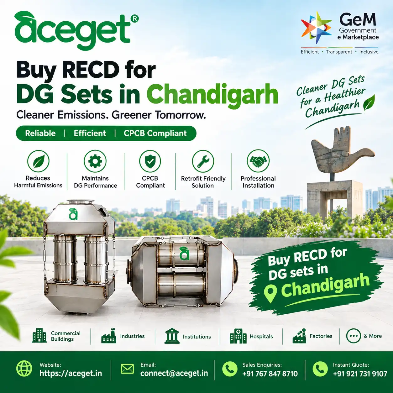 Buy Reliable RECD for Commercial & Industrial DG Sets in Chandigarh