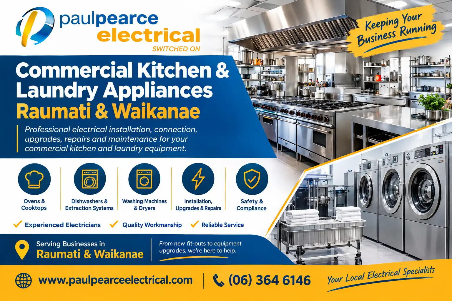 Commercial Kitchen and Laundry Appliances Raumati & Waikanae