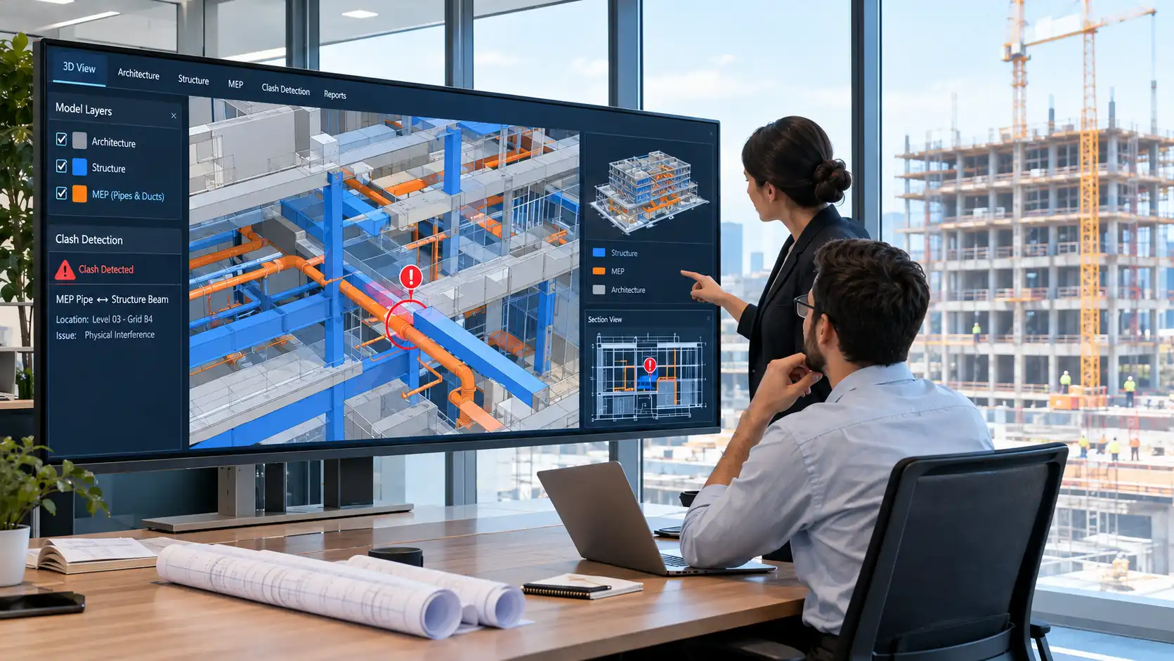 Tired of Clashes On-Site? Our BIM Services Catch Them First