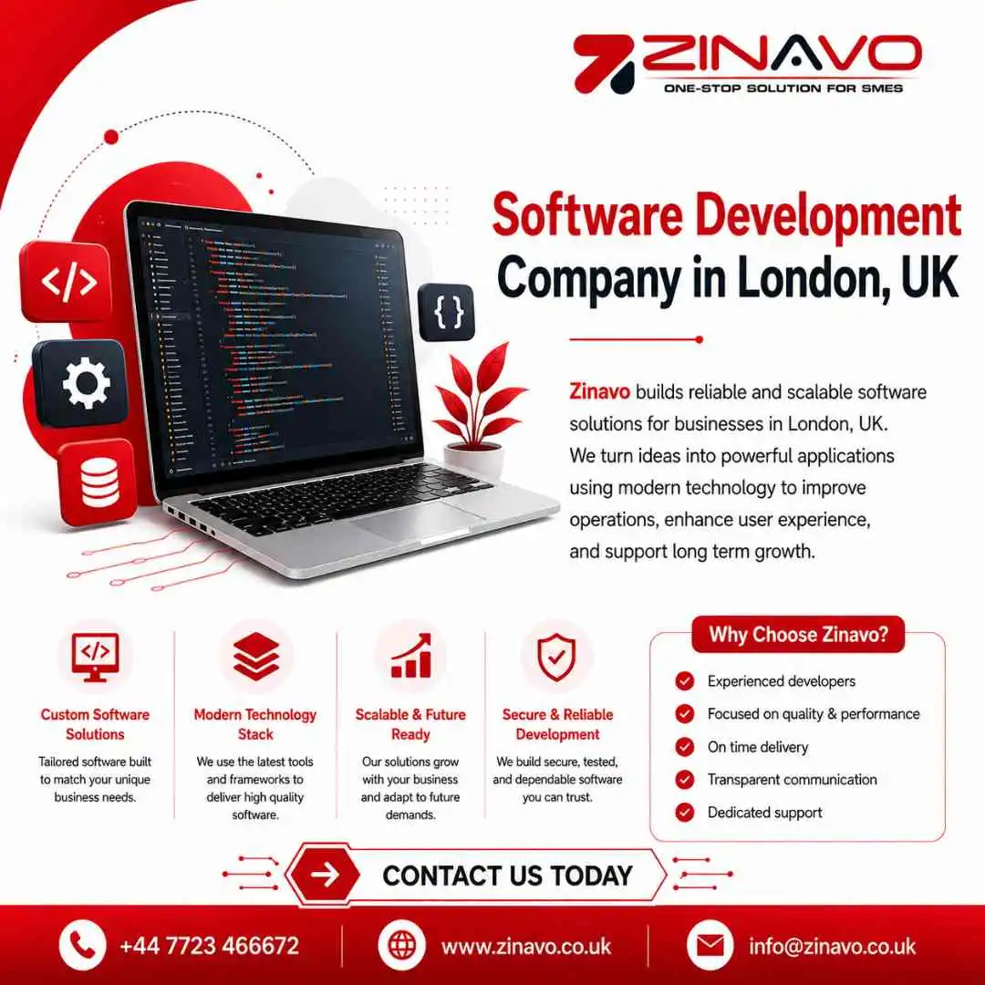 Software Development Company in London, UK | Zinavo Limited
