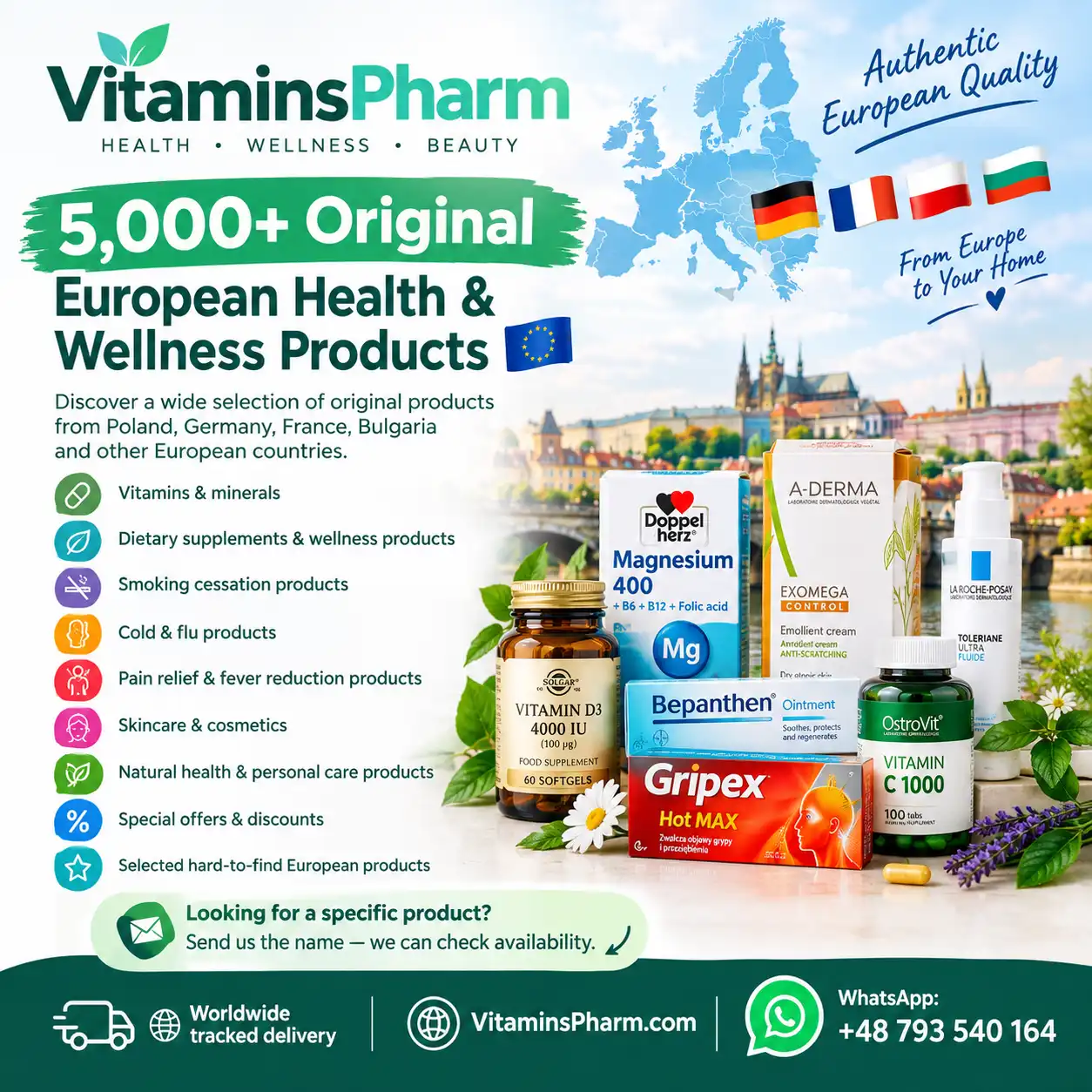5,000+ Original European Health & Wellness Products 