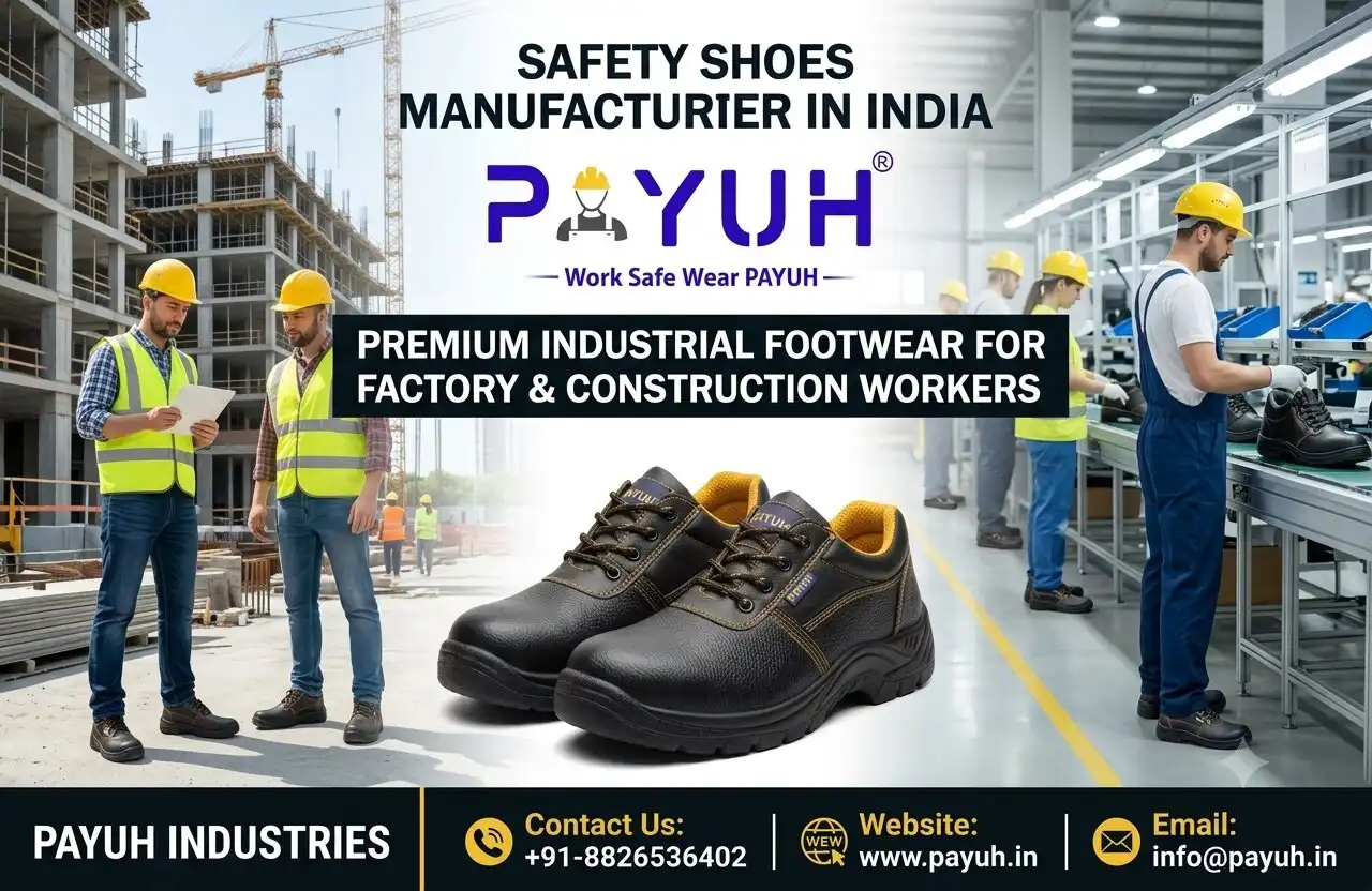 Safety Shoes Manufacturer in India | Premium Industrial Footwear for Factory & Construction Workers