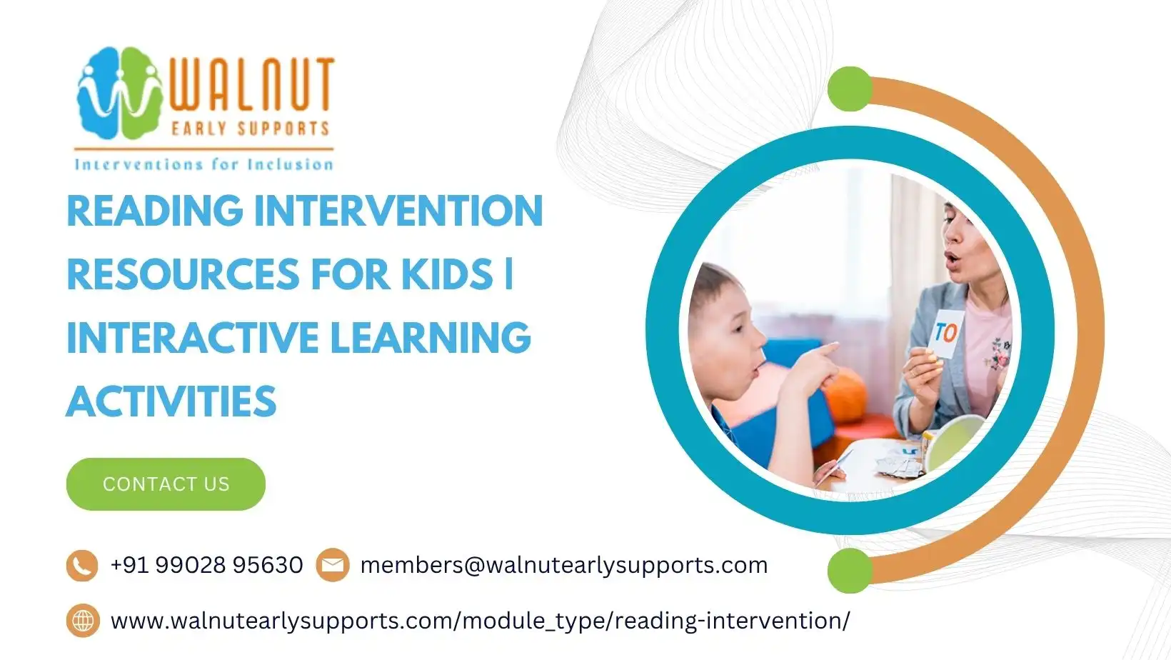 Reading Intervention Resources for Kids | Interactive Learning Activities | Walnut Early Supports