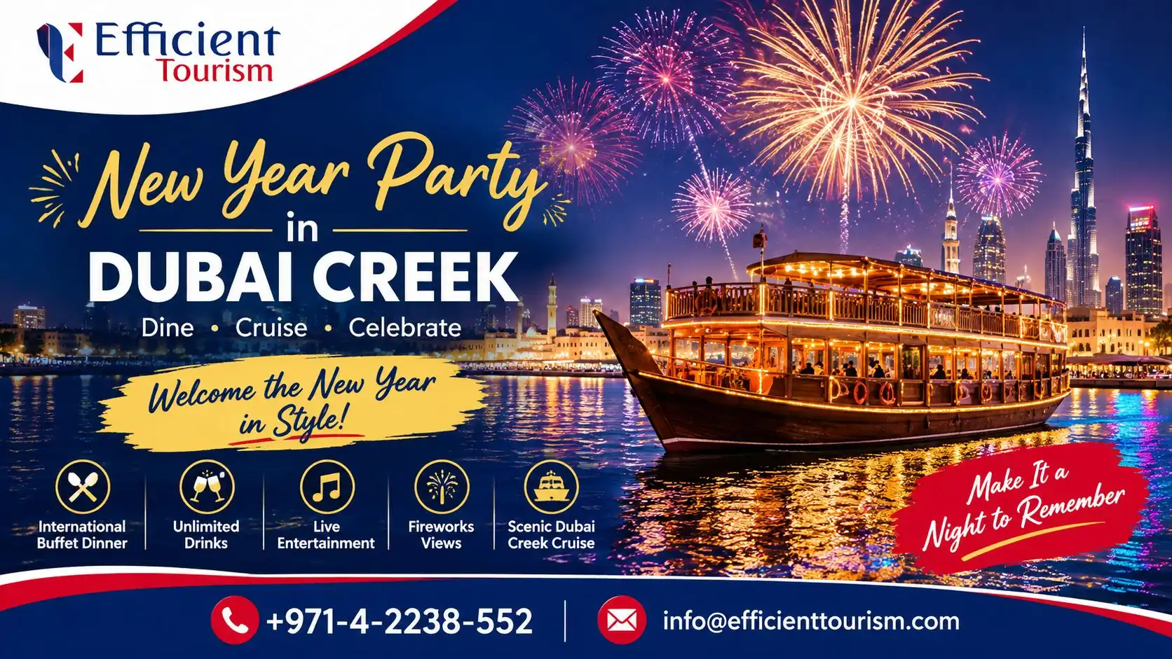 Celebrate With Loved Ones At New Year Party in Dubai Creek