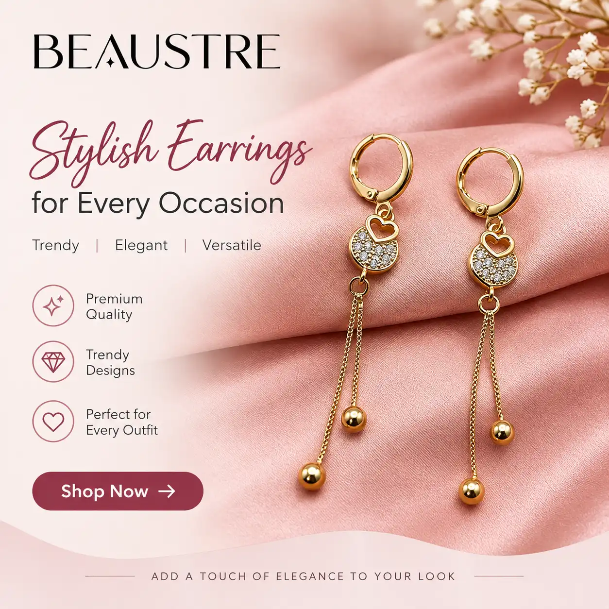Buy Stylish Earrings for Women Online in India | Beaustre