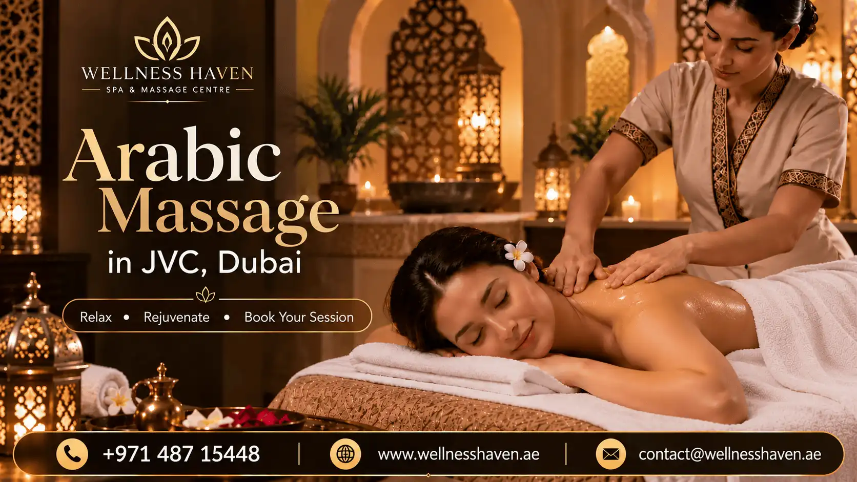 Arabic Massage in JVC, Dubai | First-Timers Welcome at Wellness Haven