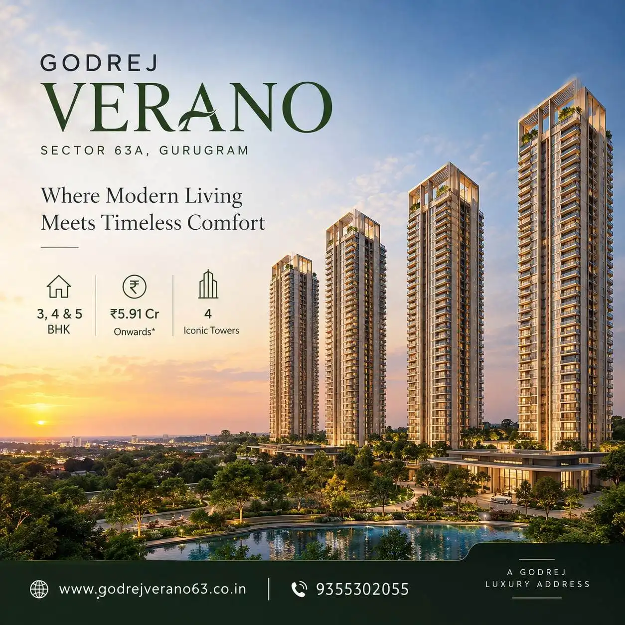 Godrej Verano Luxury Residences in Sector 63A Gurgaon