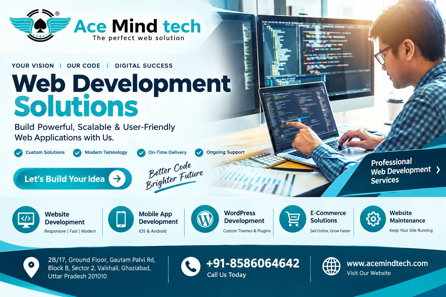 Top Web Development Company in Noida Sector 62 | AceMind