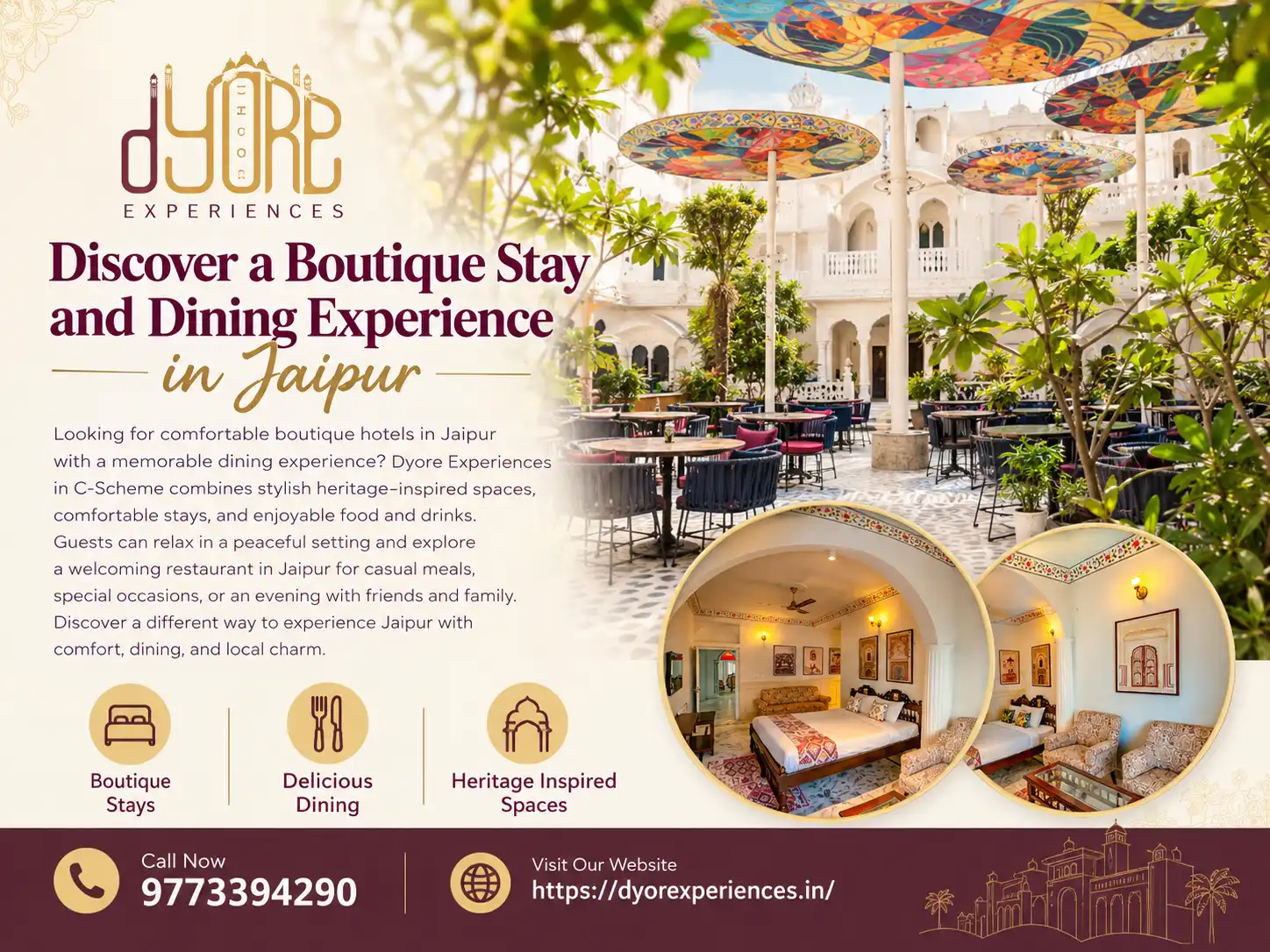 restaurant in Jaipur, boutique hotels in Jaipur