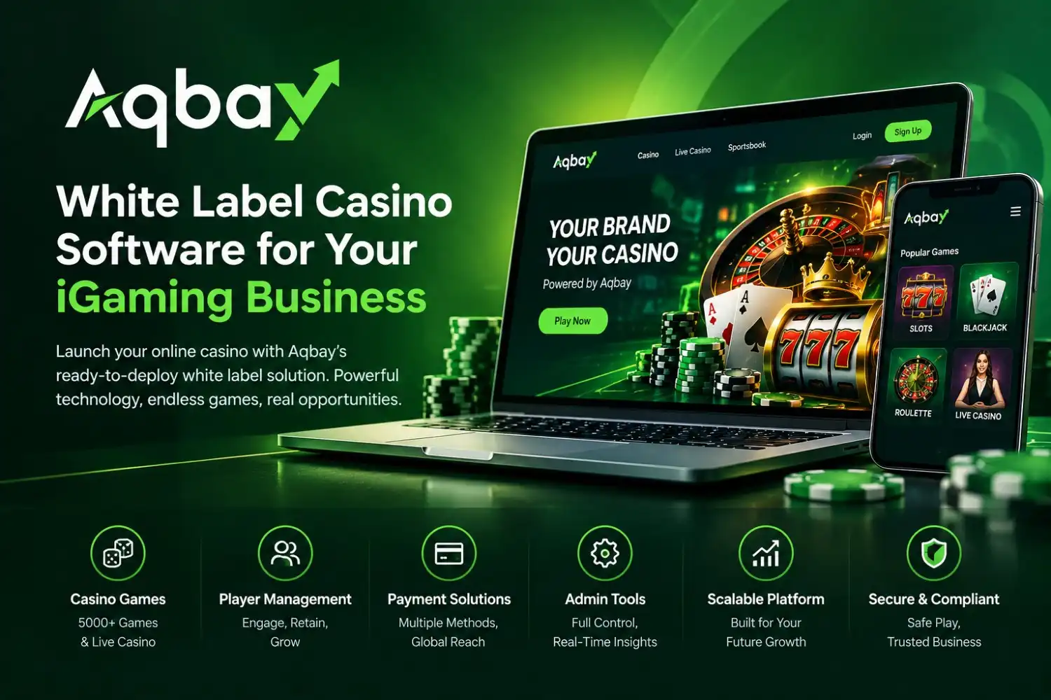 White Label Casino Platform | B2B iGaming Solution | Aqbay