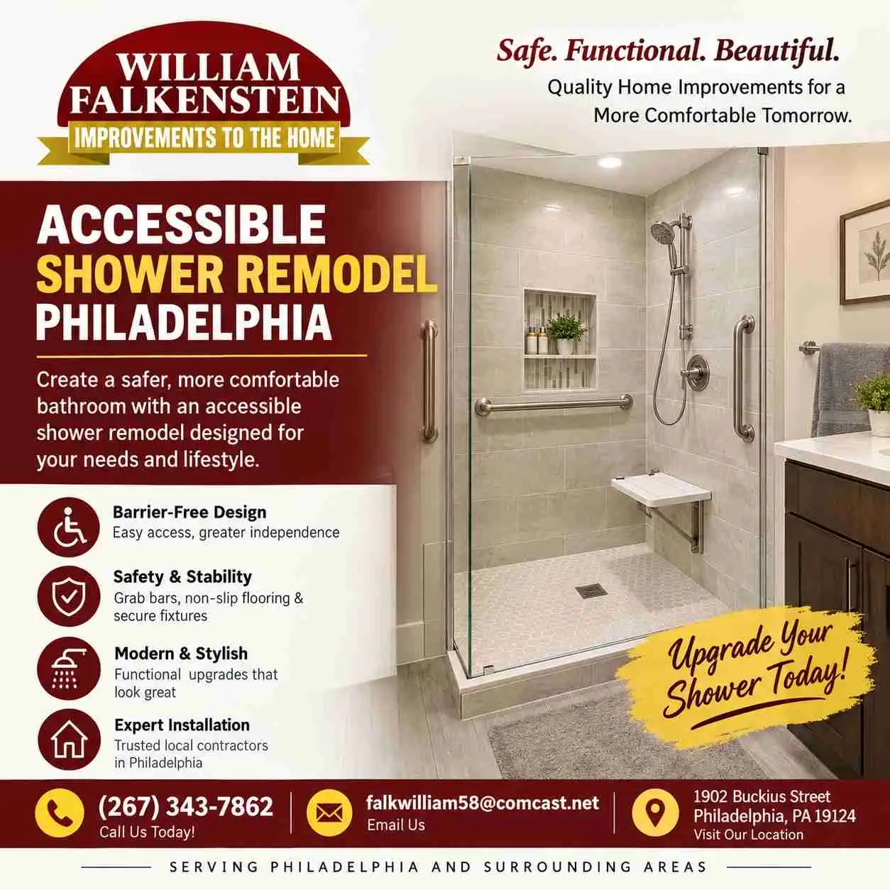 Design a Shower Around Your Needs with Philadelphia Remodeling 