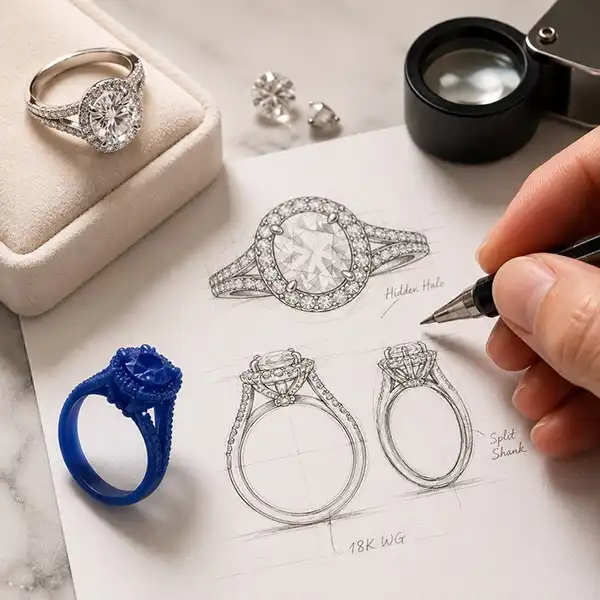 Custom 3d Jewelry Design Services | Modeling CAD Designer