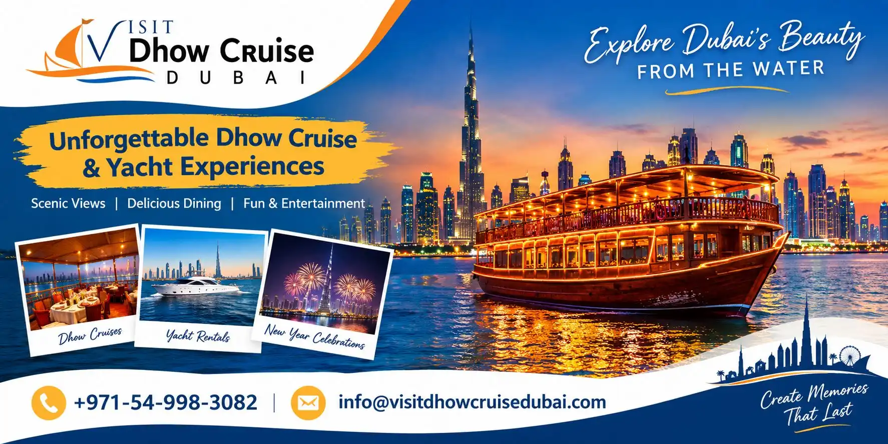 Explore Festive New Year Cruises Across Dubai Today