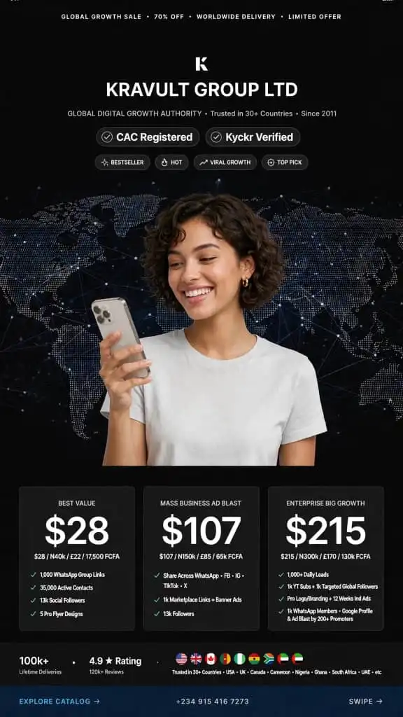 Kravult Group | Digital Growth & Ads • Lifetime Apps • Crypto & Fintech • DJ Services • Cheapest NeoLife VENDOR.