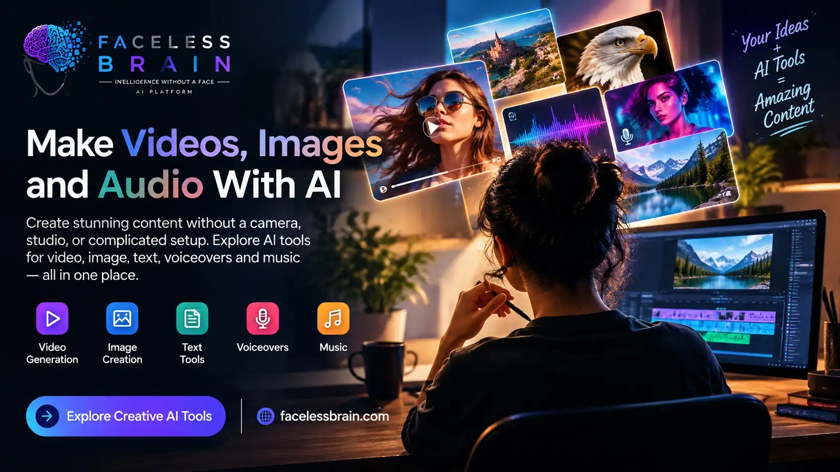 Make Videos, Images, and Audio With AI