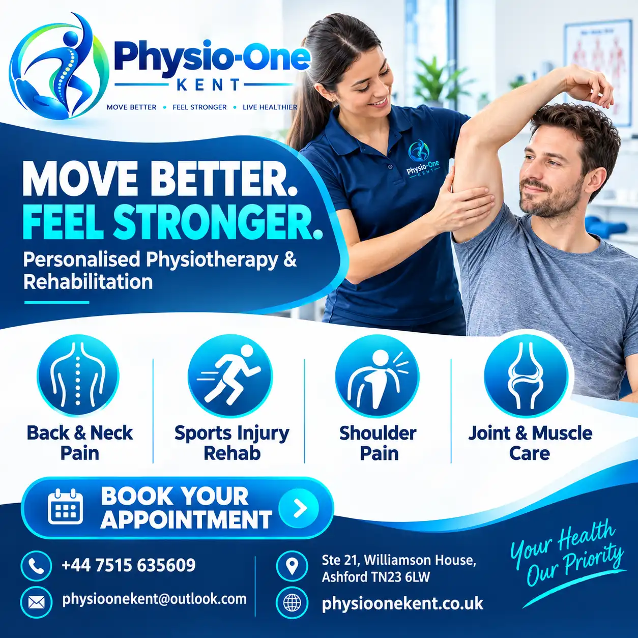 Physiotherapy Clinic in Ashford | Physio One Kent – Expert Pain Relief
