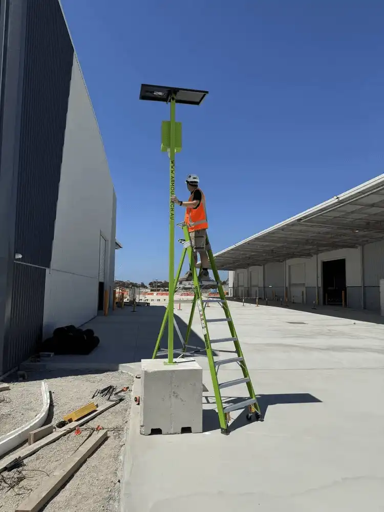 Construction Site Security Cameras Melbourne | ArmourTech