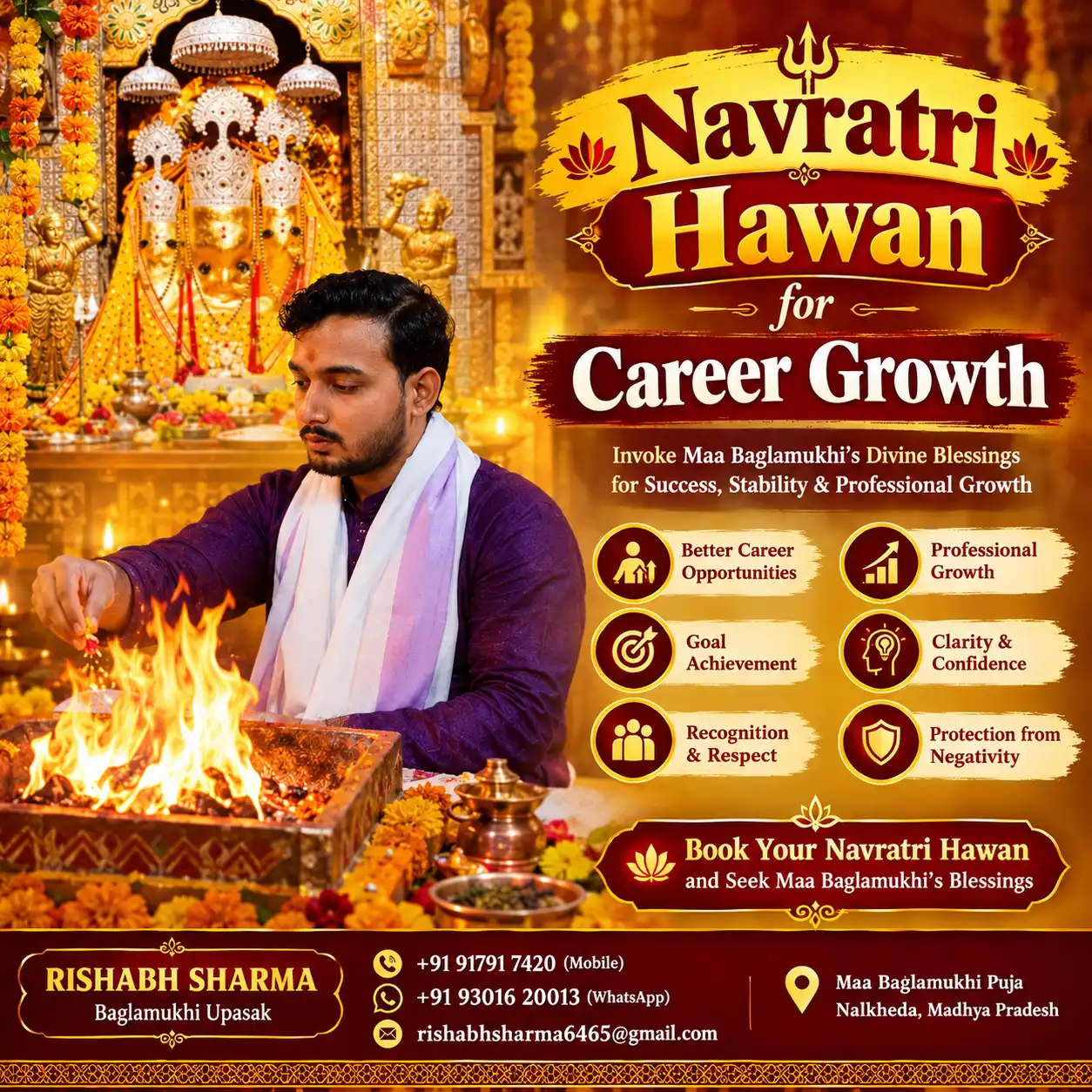 Maa Baglamukhi Hawan for Business Growth and Wealth