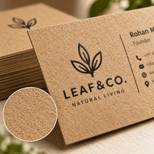 Kraft Card Printing Online – Brown Business Cards | Tagsen