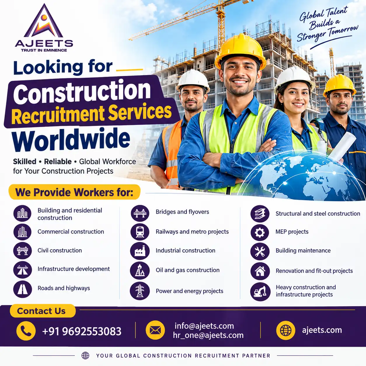 Best Construction Recruitment Services for Africa Projects