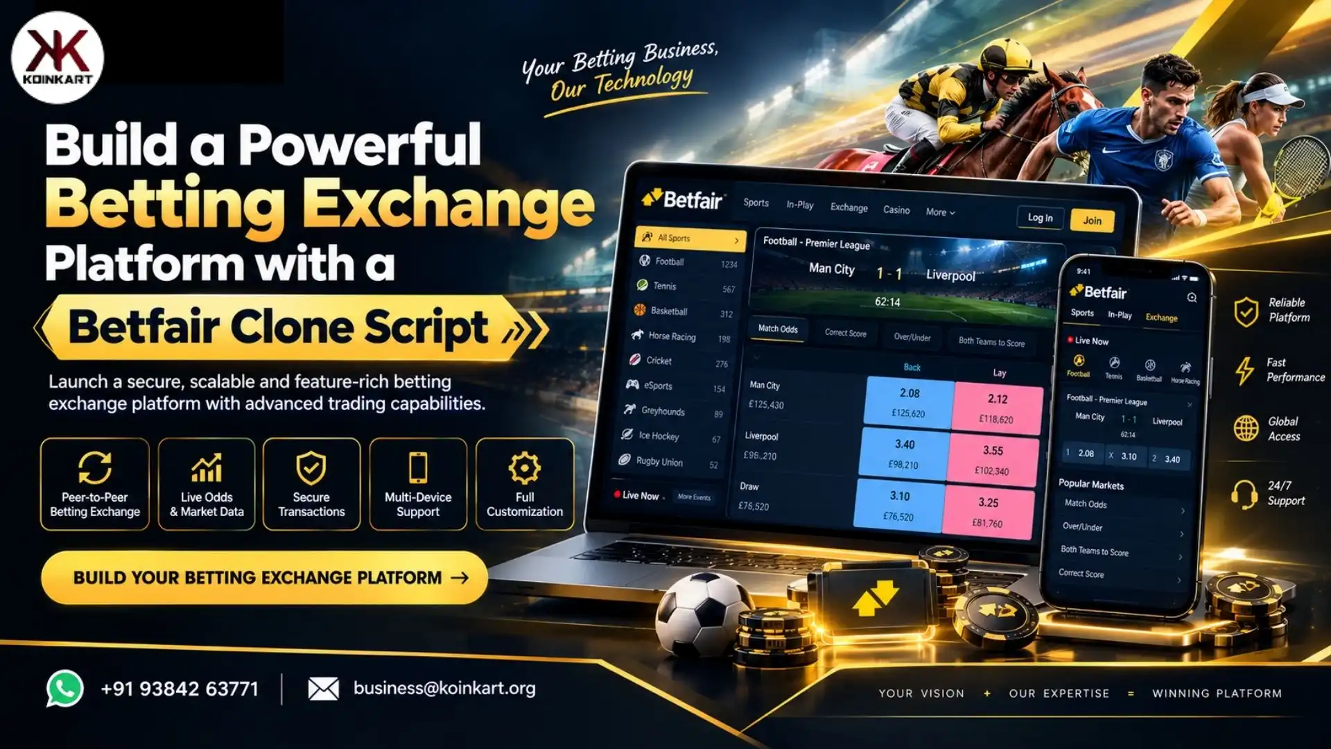 Looking to Enter the Betting Exchange Market? Choose Betfair Clone Script 